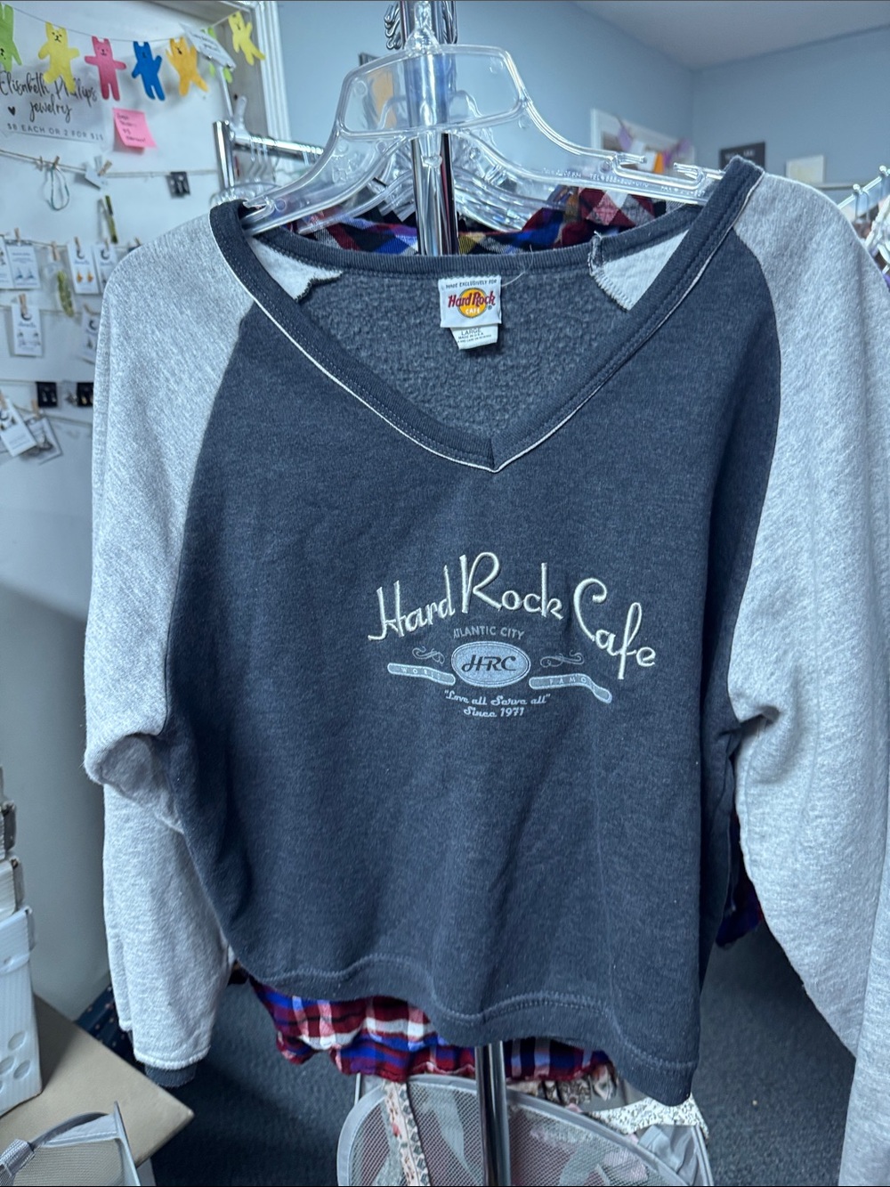 Hard Rock Cafe Atlantic City sweatshirt L // 092086